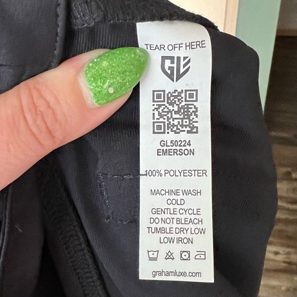 Graham Luxe Emerson Golf Pants - Jet Black - Picture 8 of 8